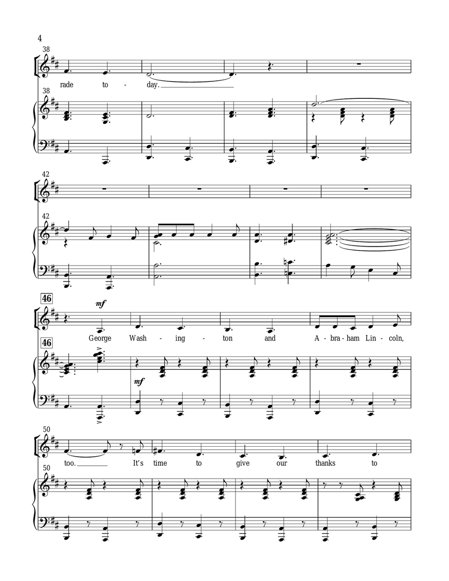 Presidents On Parade Presidents On Parade Choir scores gallery preview page 4