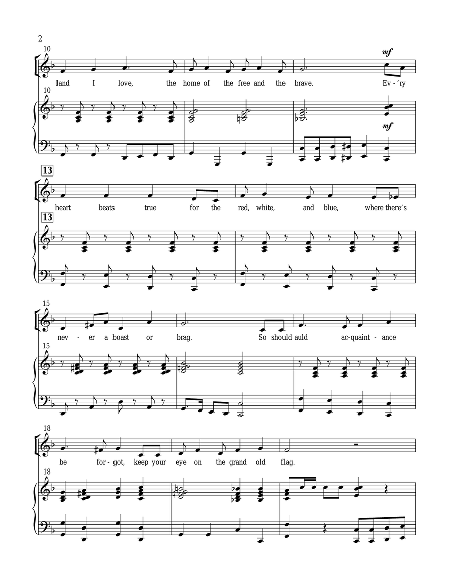 You're A Grand Old Flag You're A Grand Old Flag Choir scores gallery preview page 2