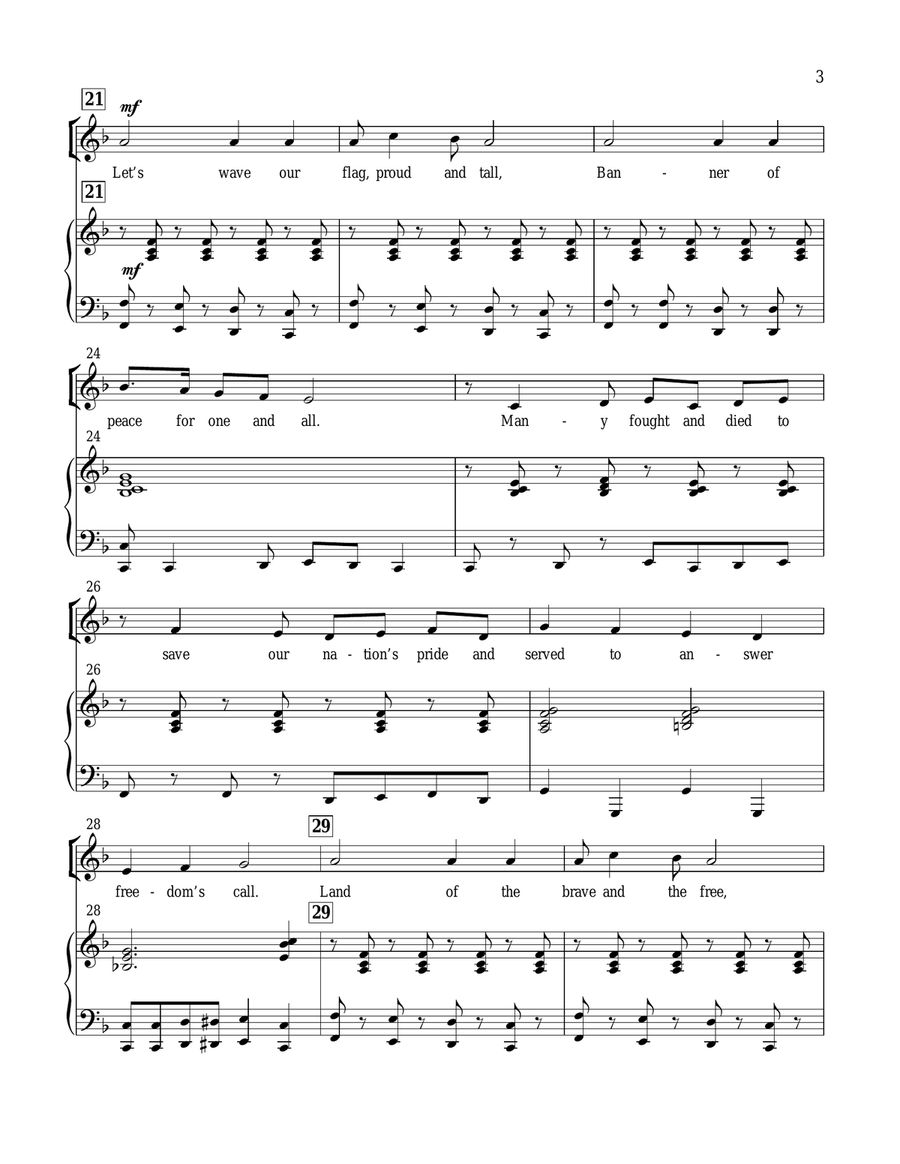 You're A Grand Old Flag You're A Grand Old Flag Choir scores gallery preview page 3