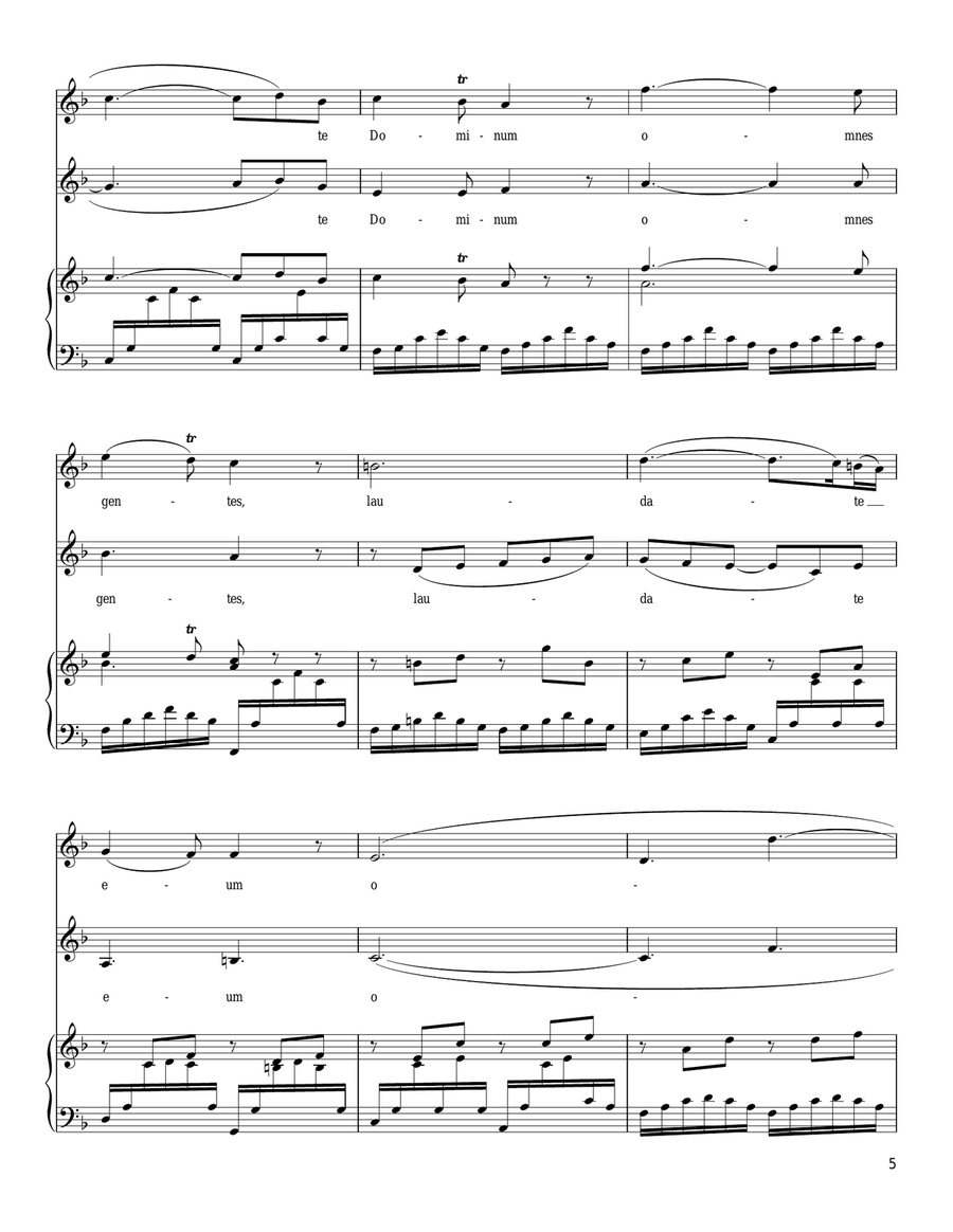 Laudate Dominum Laudate Dominum Vocal Duet scores gallery preview page 2