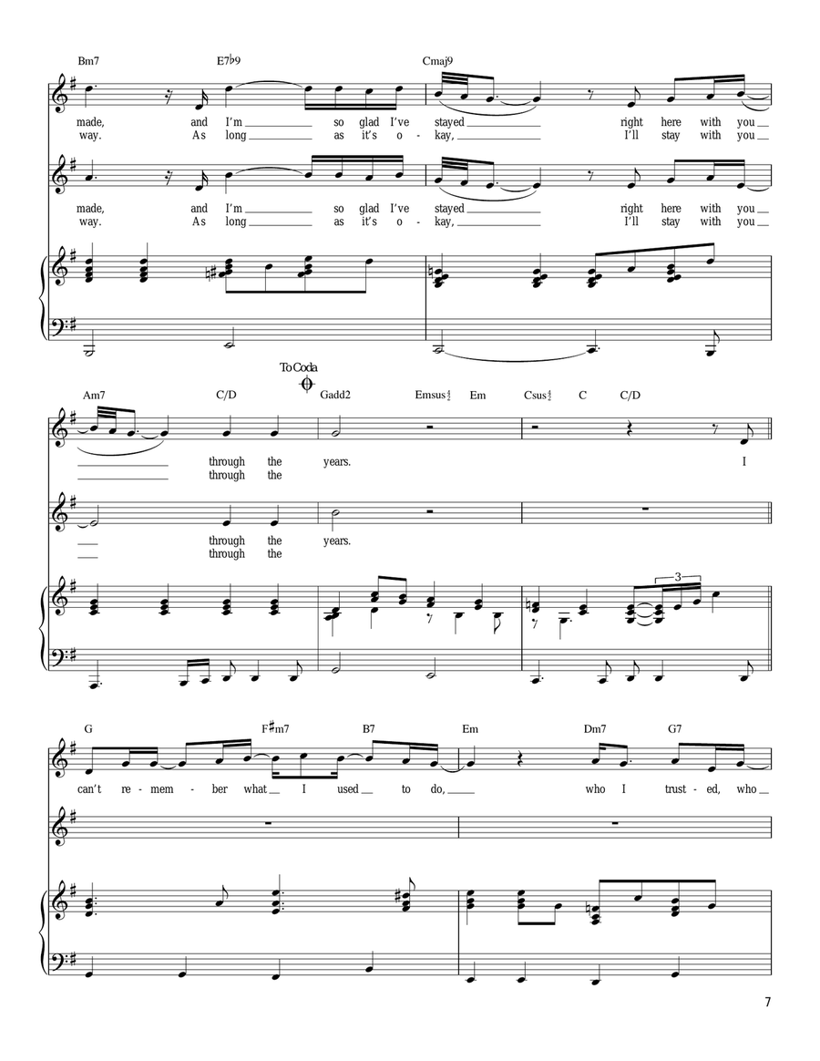 Through The Years Through The Years Vocal Duet scores gallery preview page 4