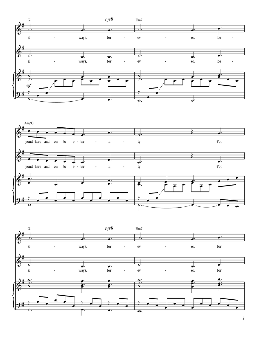 For Always For Always Vocal Duet scores gallery preview page 4