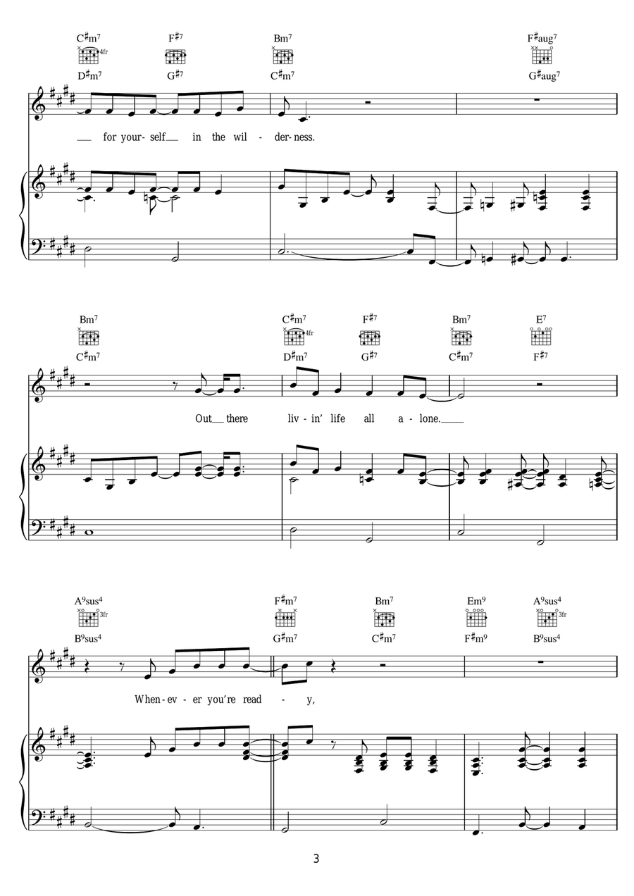 Whenever You're Ready Piano, Vocal scores gallery preview page 3