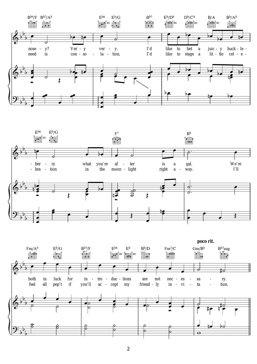 Would You Like To Take A Walk? Piano, Vocal scores gallery preview page 2