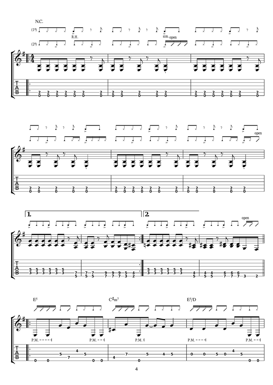 The Russian Messenger The Russian Messenger Guitar Tablature scores gallery preview page 4
