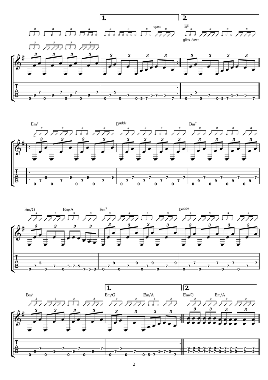 Torito Torito Guitar Tablature scores gallery preview page 2
