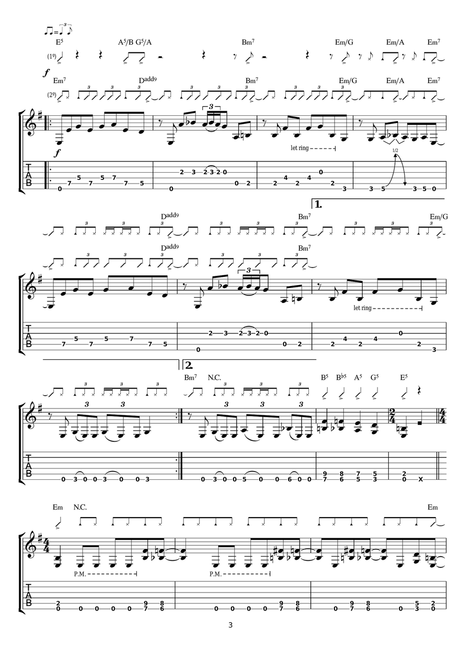 Torito Torito Guitar Tablature scores gallery preview page 3