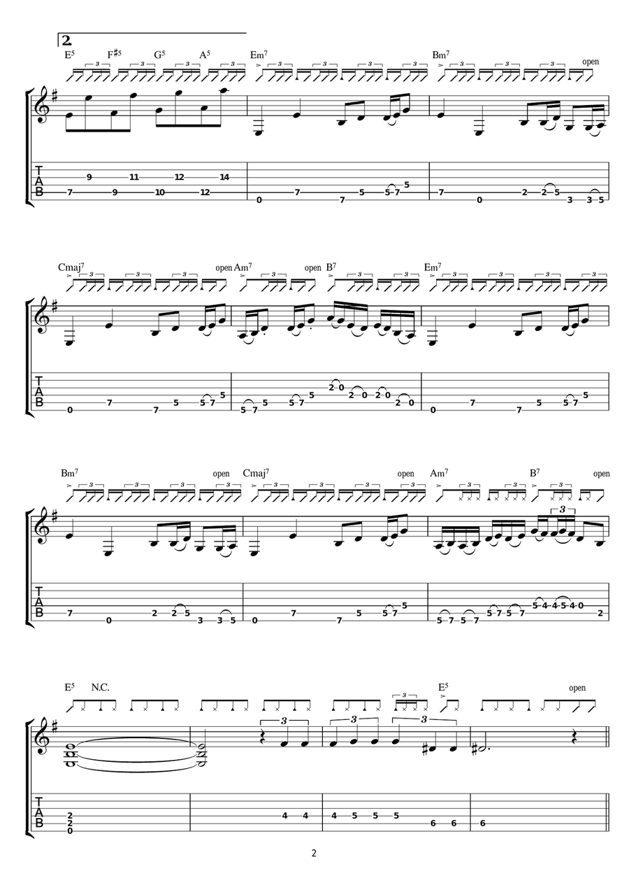 The Soundmaker The Soundmaker Guitar Tablature scores gallery preview page 2