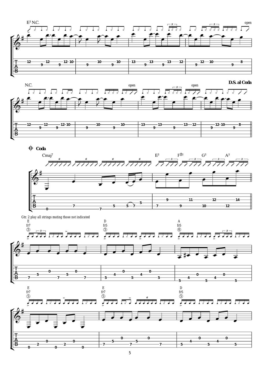 The Soundmaker The Soundmaker Guitar Tablature scores gallery preview page 5