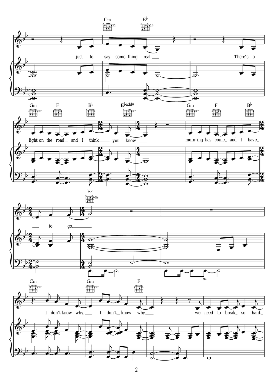 Let It All Go Let It All Go Piano, Vocal scores gallery preview page 2