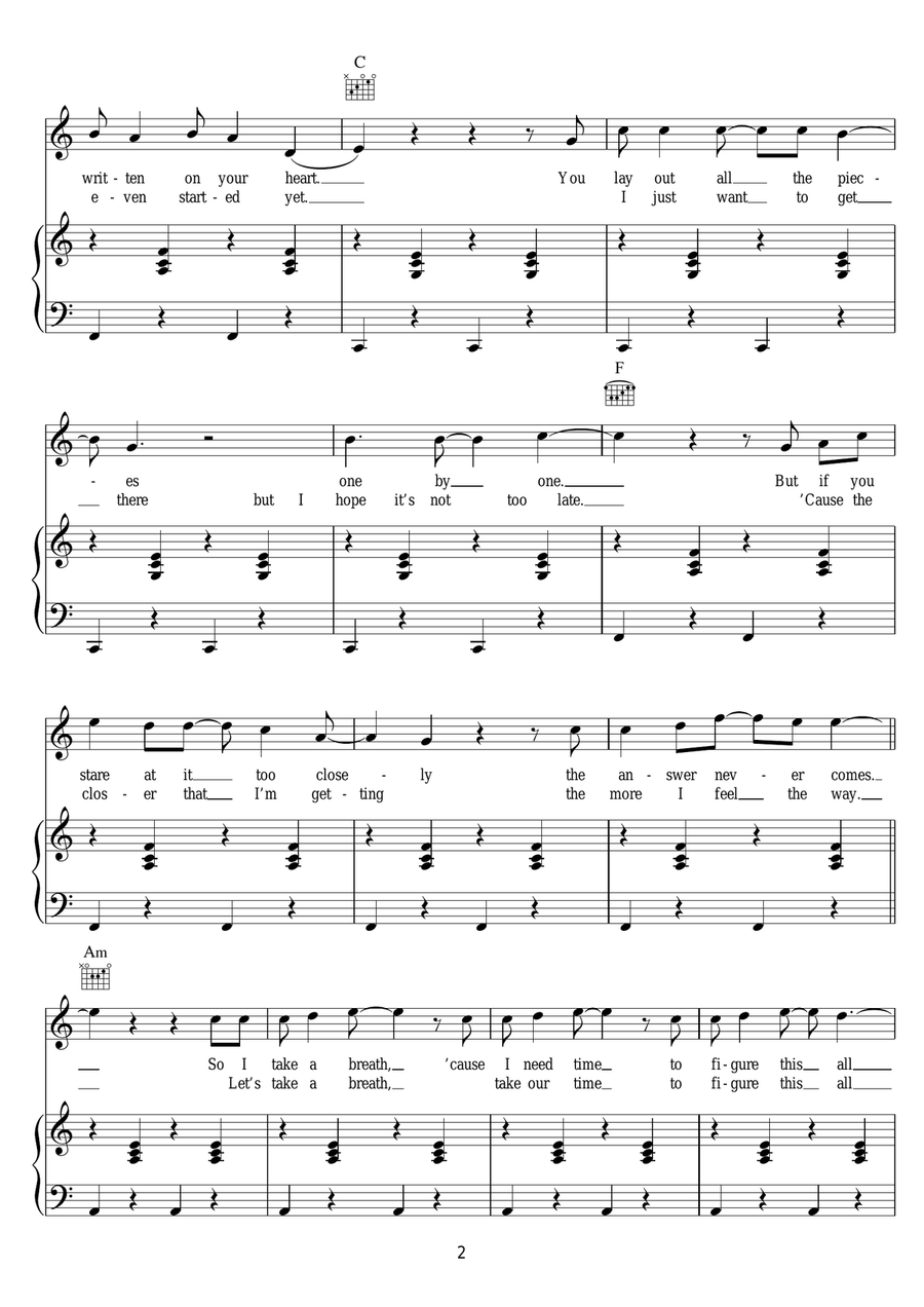 Everything To Me Everything To Me Piano, Vocal scores gallery preview page 2