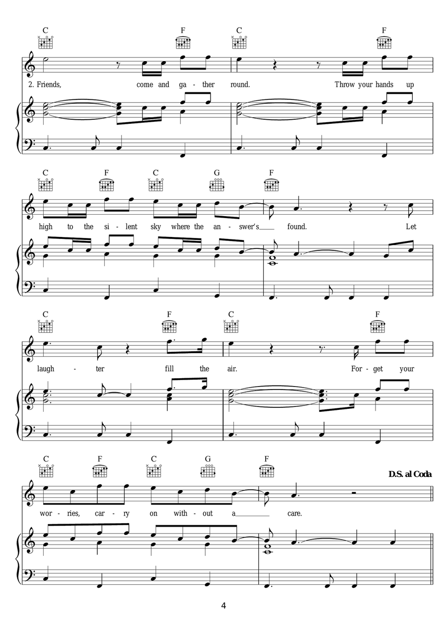 Love Will Save The Day Piano, Vocal scores gallery preview page 4