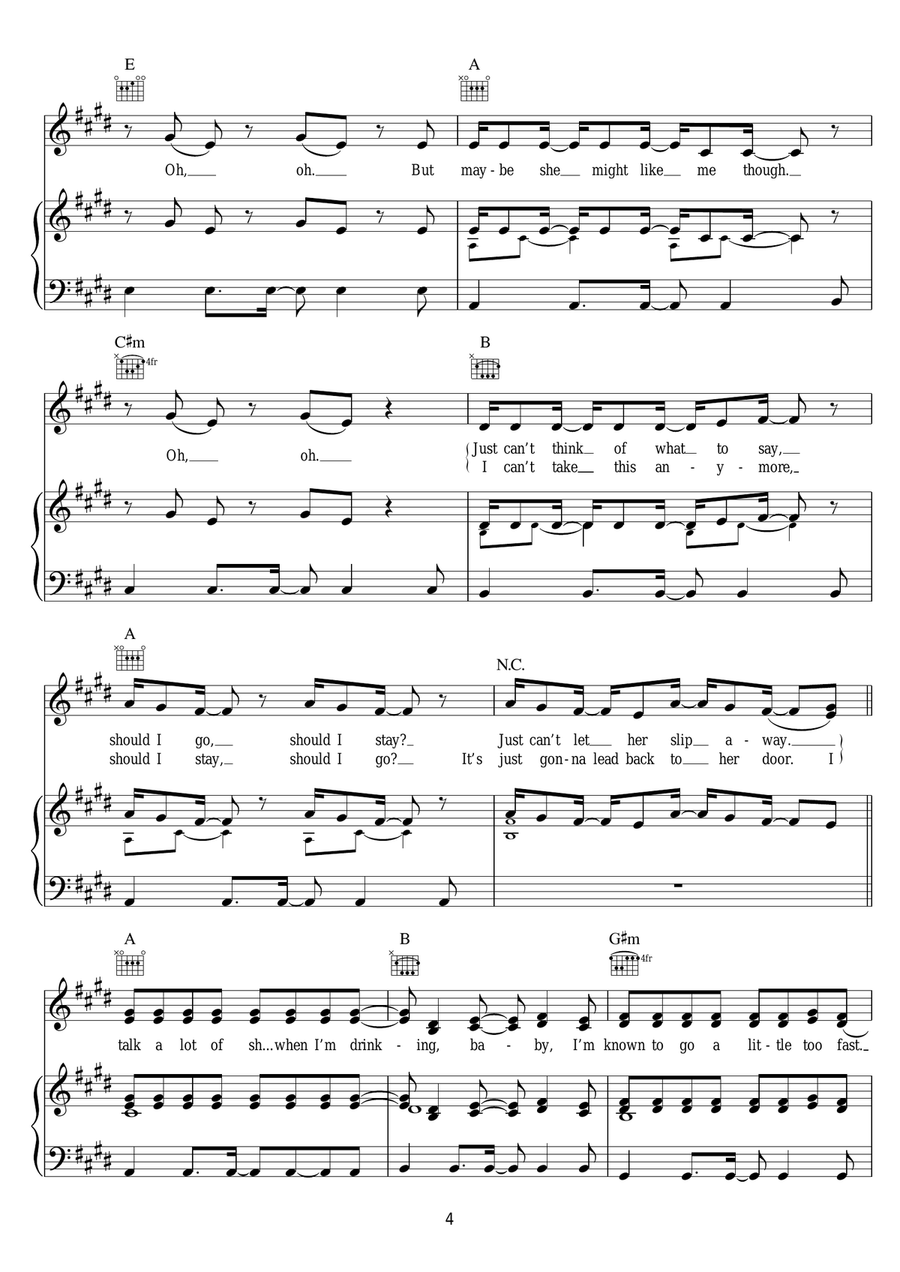 Can We Dance Can We Dance Piano, Vocal scores gallery preview page 4
