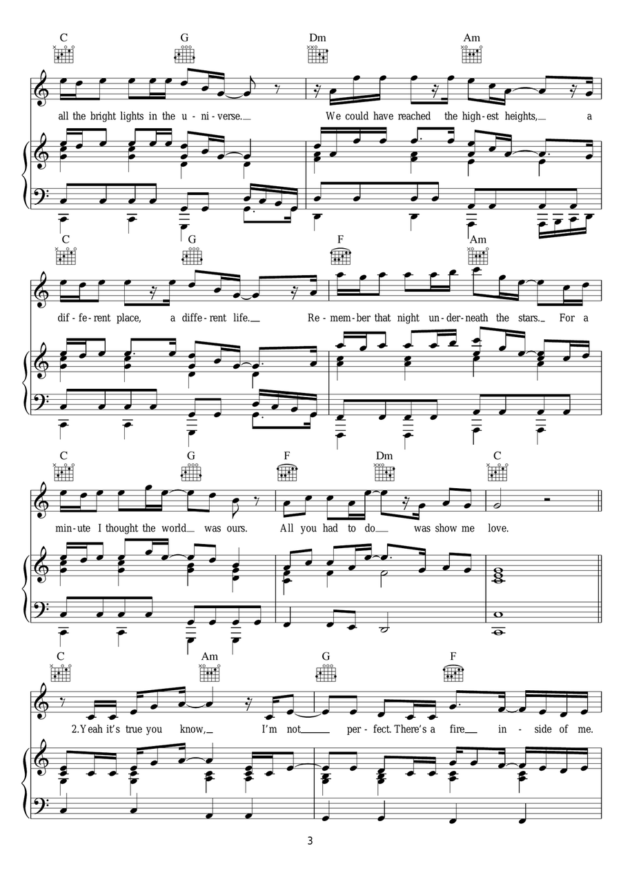 Show Me Love (America) Piano, Vocal scores gallery preview page 3