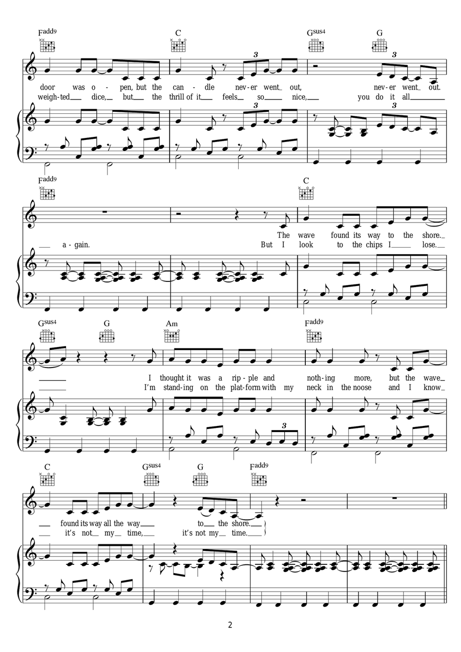 Invisible Empire Invisible Empire Piano, Vocal scores gallery preview page 2