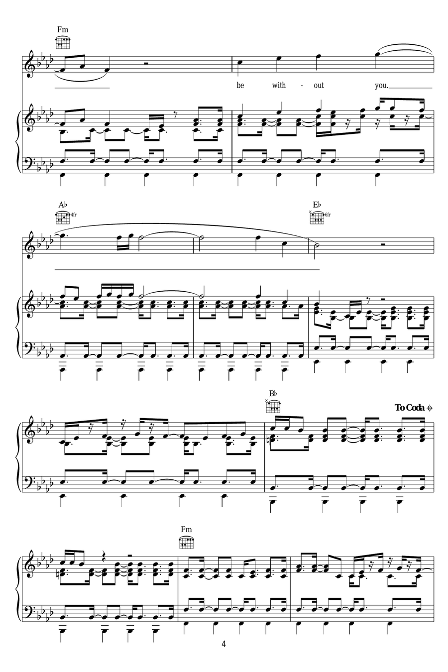 Sonnentanz (Sun Don't Shine) Piano, Vocal scores gallery preview page 4