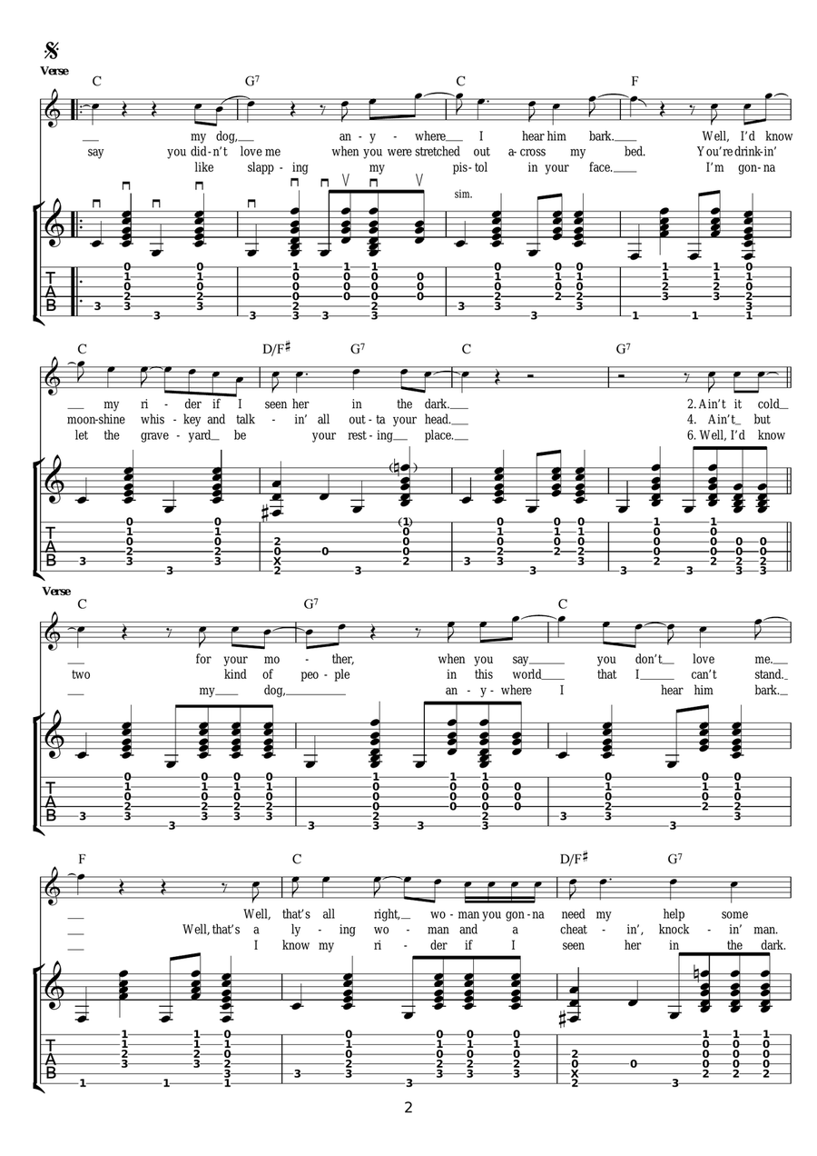 Pistol Slapper Blues Pistol Slapper Blues Electric Guitar scores gallery preview page 2