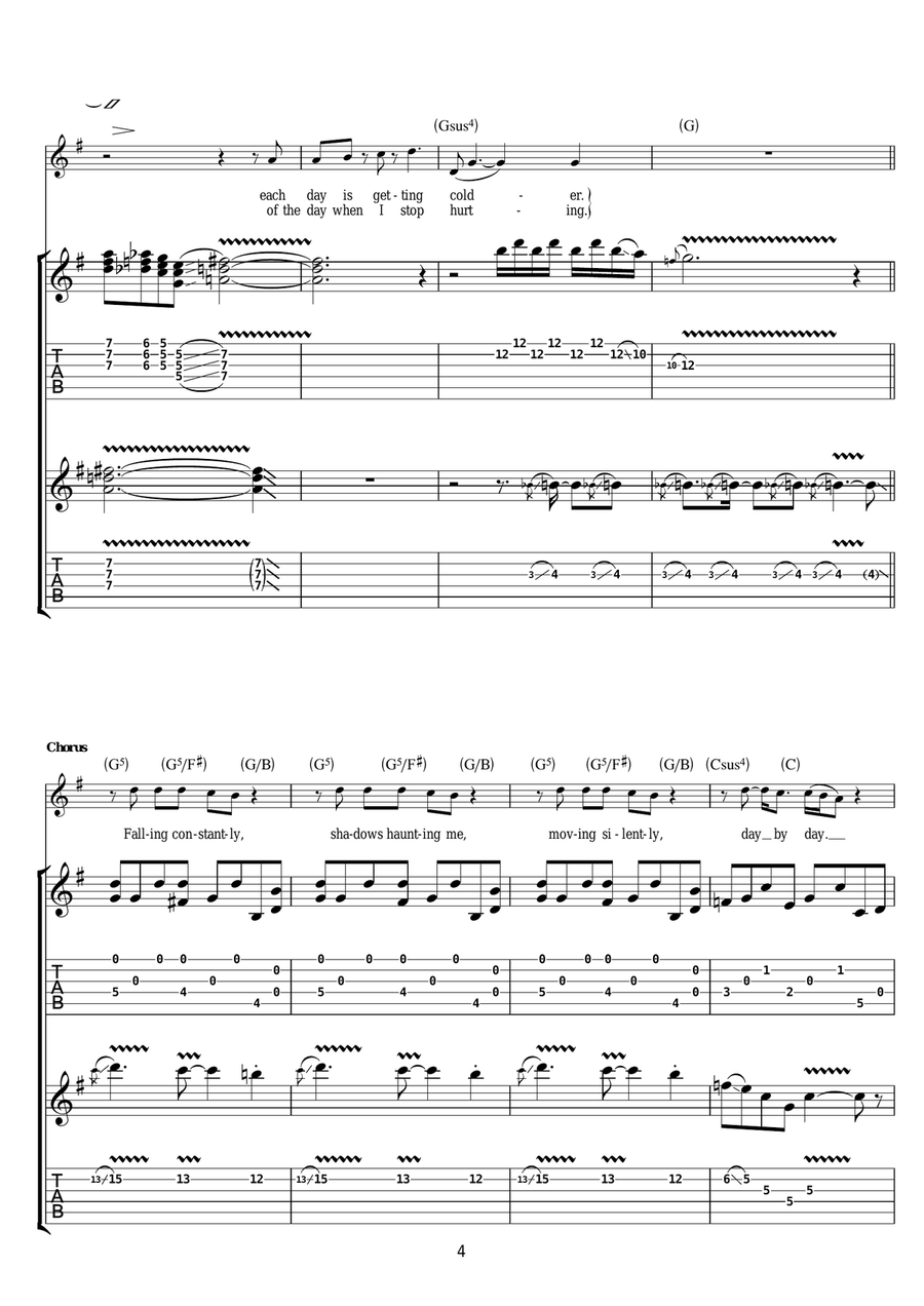I'll Admit You're Gone I'll Admit You're Gone Electric Guitar scores gallery preview page 4