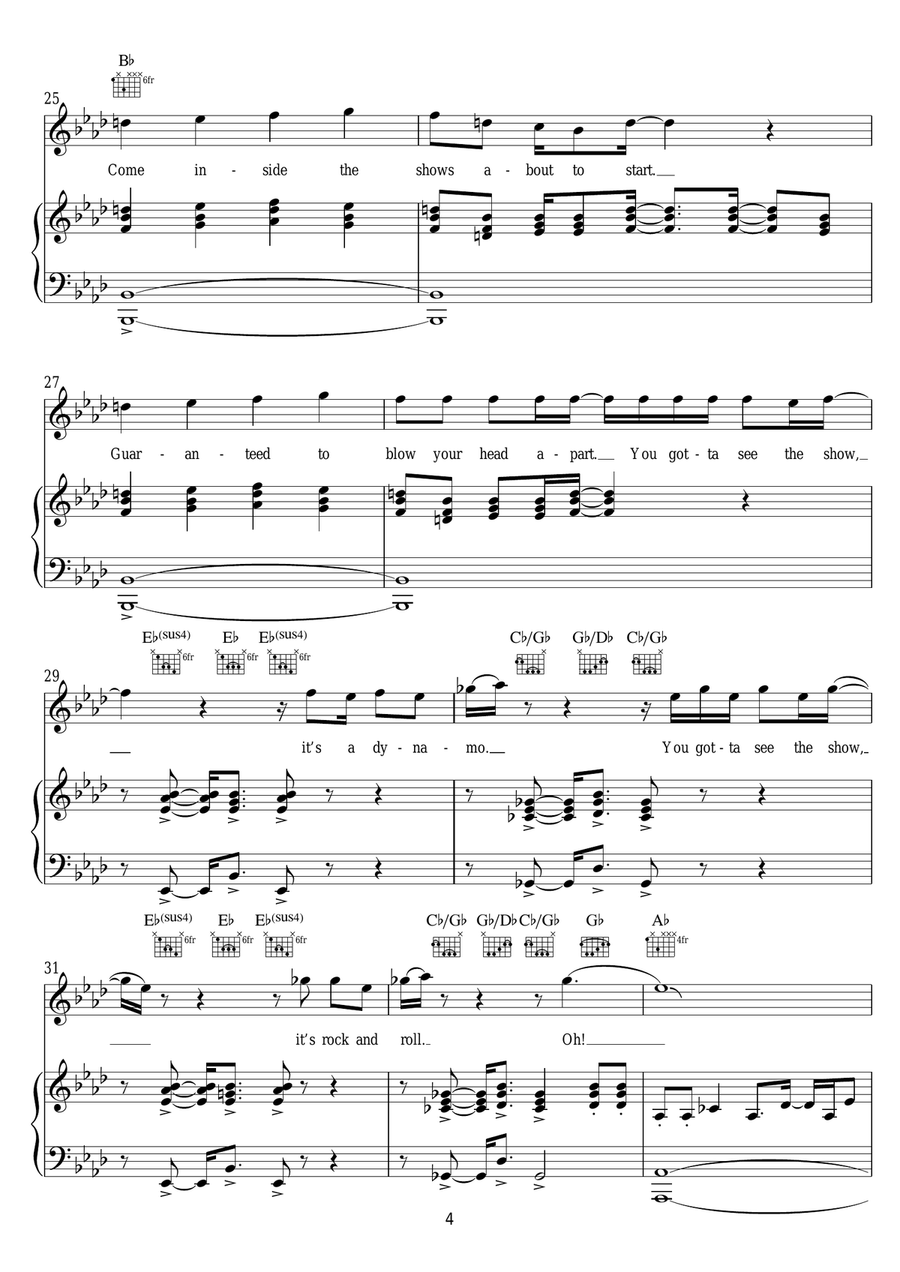 Karn Evil 9 (1st Impression Pt. 2) Piano, Vocal scores gallery preview page 4