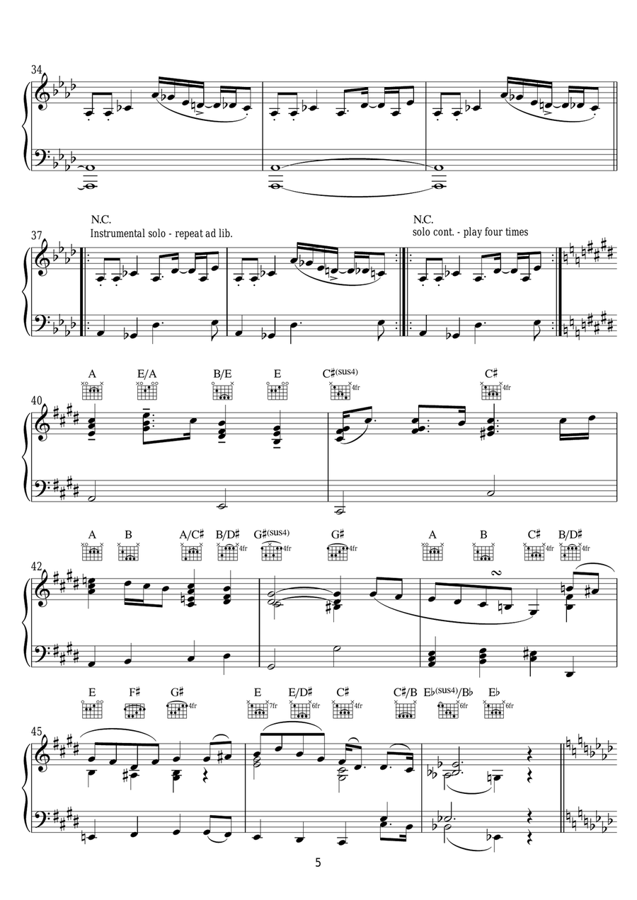 Karn Evil 9 (1st Impression Pt. 2) Piano, Vocal scores gallery preview page 5