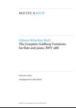 The Complete Goldberg Variations for Flute & Piano