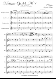 Nocturne - F. Chopin (Op55 N1) for SAX Quartet (SATB)