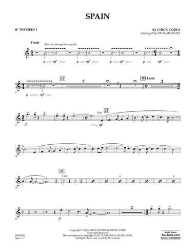 Spain - Bb Trumpet 1