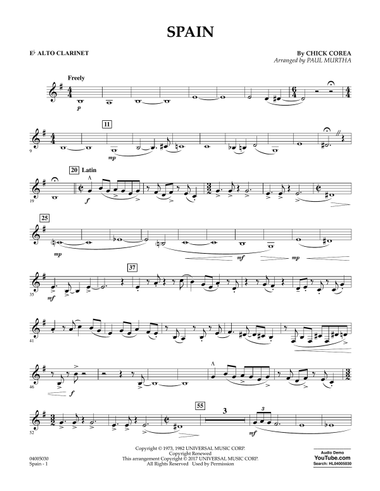 Spain - Eb Alto Clarinet
