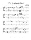 Five Renaissance Songs for Intermediate Piano