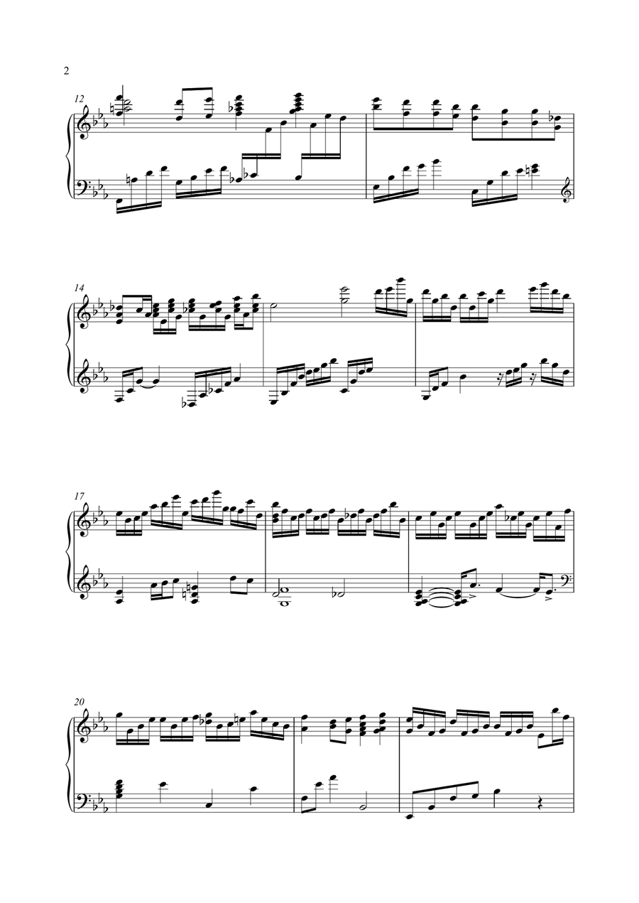 Over The Rainbow (from The Wizard Of Oz) Piano Solo scores gallery preview page 2