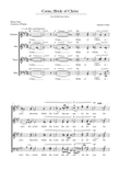 Come, Bride of Christ - SATB