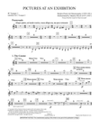 Pictures at an Exhibition - Bb Trumpet Parts - Digital Only - Bb Trumpet 3 (sub. C Tpt. 3)