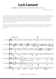 Loch Lomond - Scottish Folk Melody for Clarinet Choir or Quintet