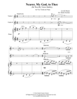 Nearer, My God, To Thee Violin Duet