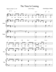 The Time is Coming (Call to Prayer)-organ & piano score