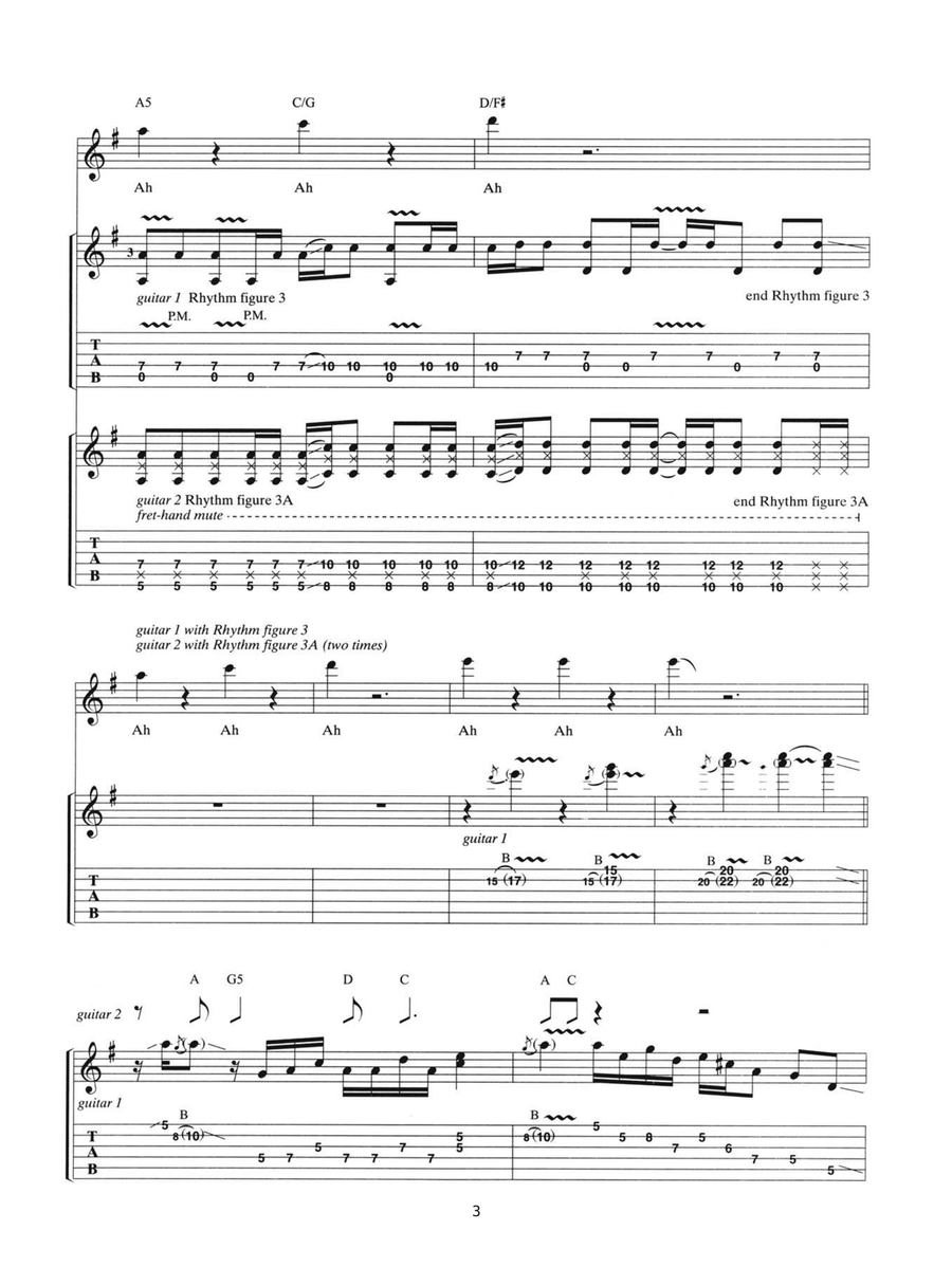 Can't Stop Rock 'N' Roll Guitar Tablature scores gallery preview page 3