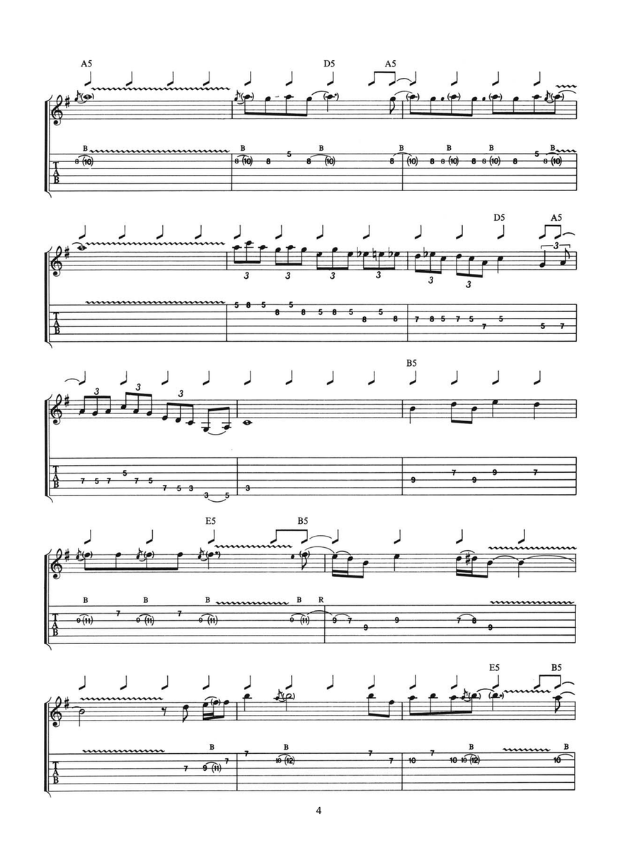 Beating Around The Bush Beating Around The Bush Guitar Tablature scores gallery preview page 4