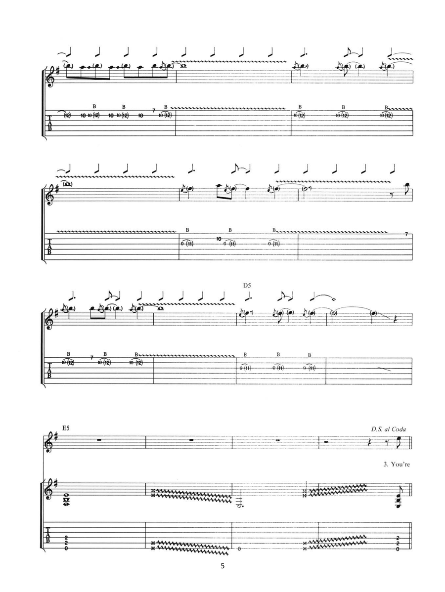 Beating Around The Bush Beating Around The Bush Guitar Tablature scores gallery preview page 5