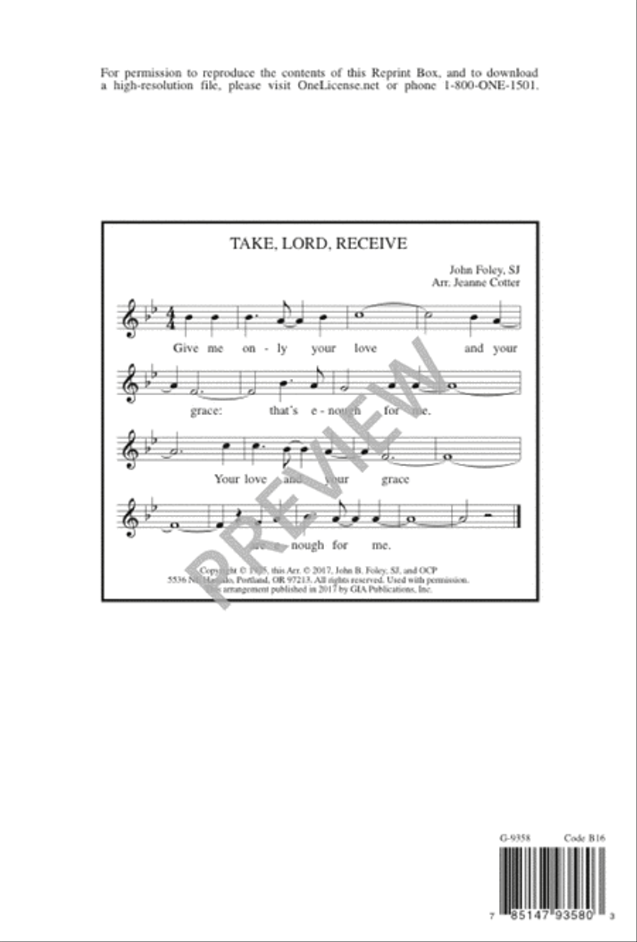 Take, Lord, Receive Take, Lord, Receive SAT scores gallery preview page 17