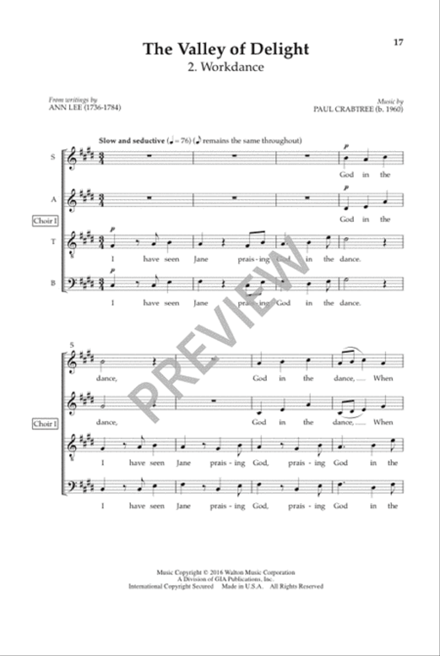 The Valley of Delight The Valley of Delight 4-Part scores gallery preview page 18
