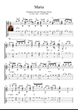 Maria by Tarrega guitar solo