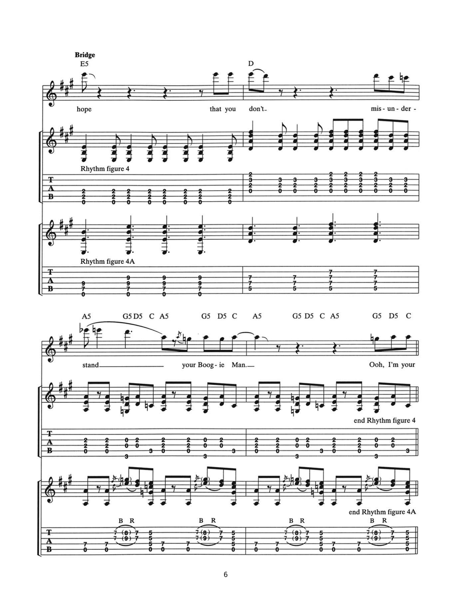 Boogie Man Guitar Tablature scores gallery preview page 6