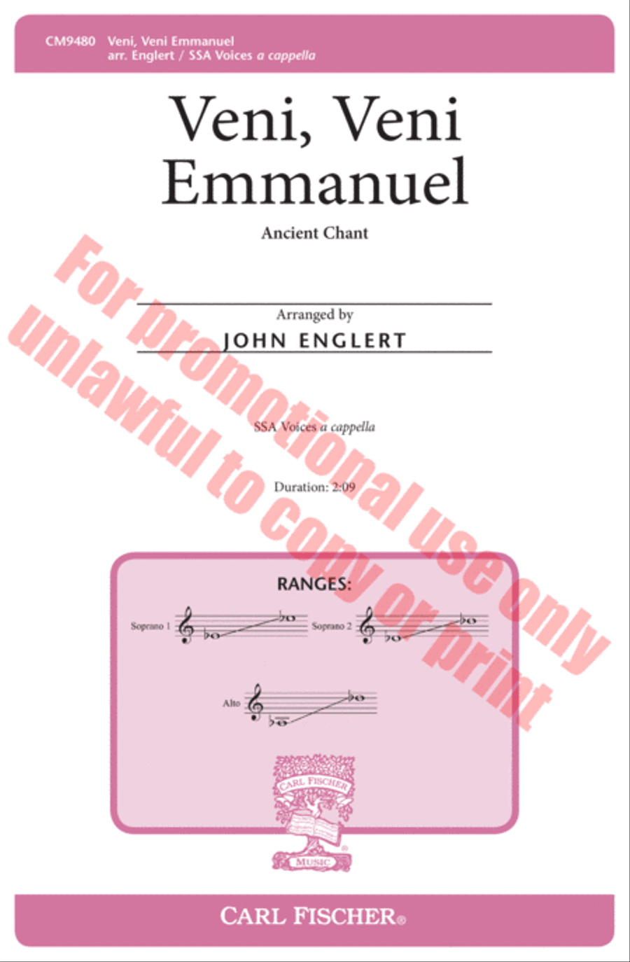 Veni, Veni Emmanuel Veni, Veni Emmanuel SSA scores gallery preview page 2