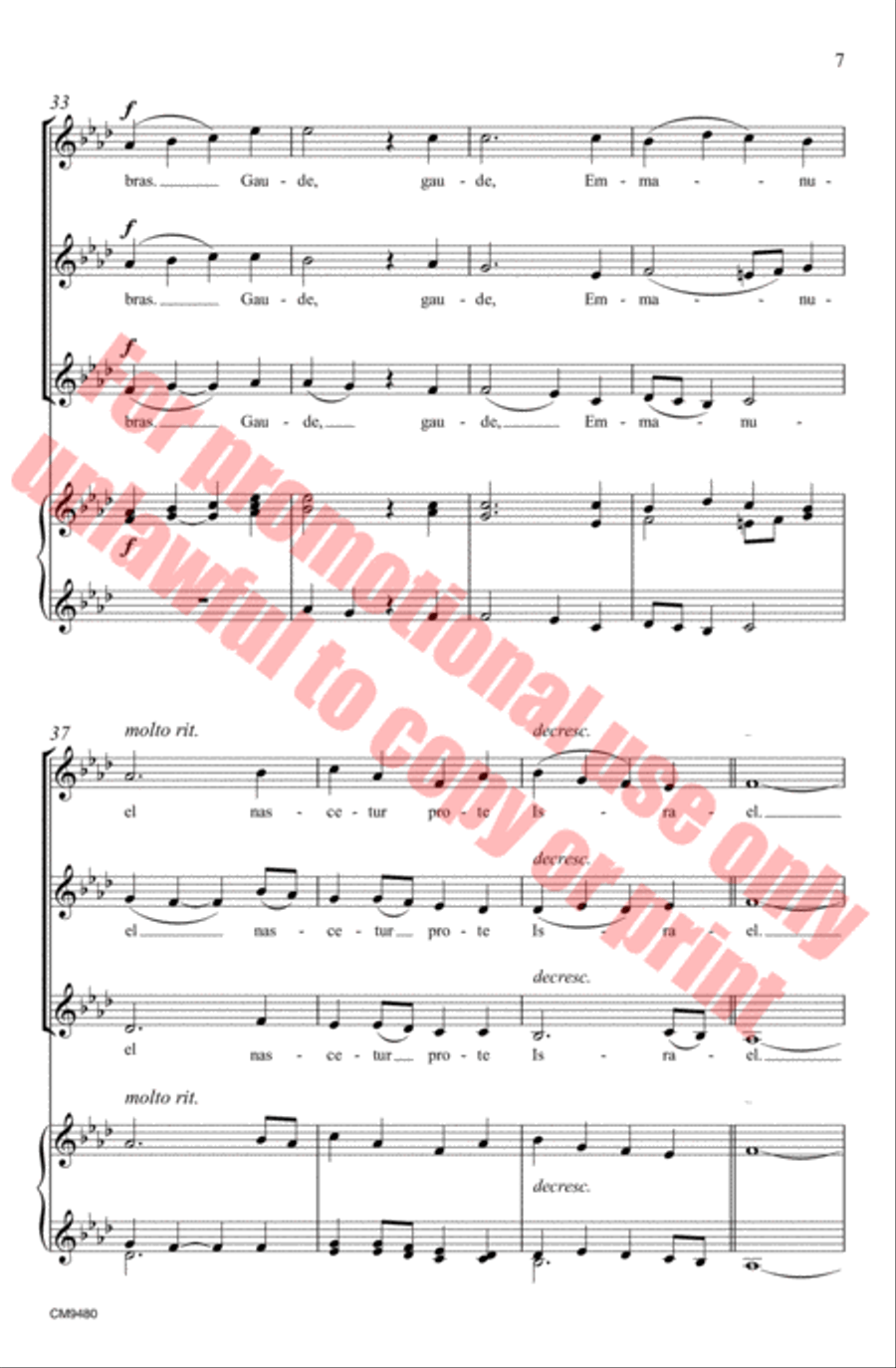 Veni, Veni Emmanuel Veni, Veni Emmanuel SSA scores gallery preview page 8