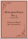 Hungarian Dance No. 5 for String Trio