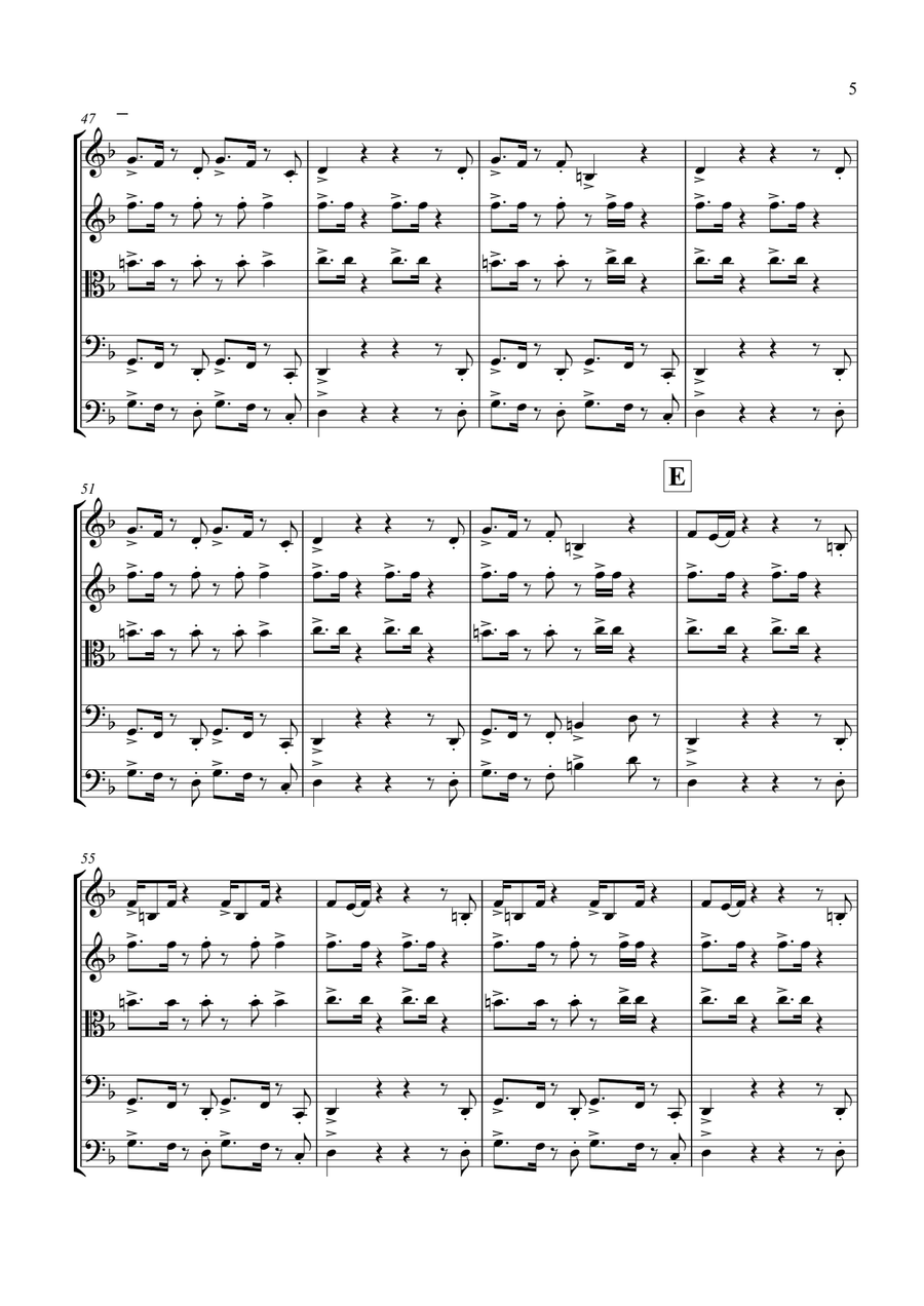 Uptown Funk Uptown Funk String Orchestra scores gallery preview page 6