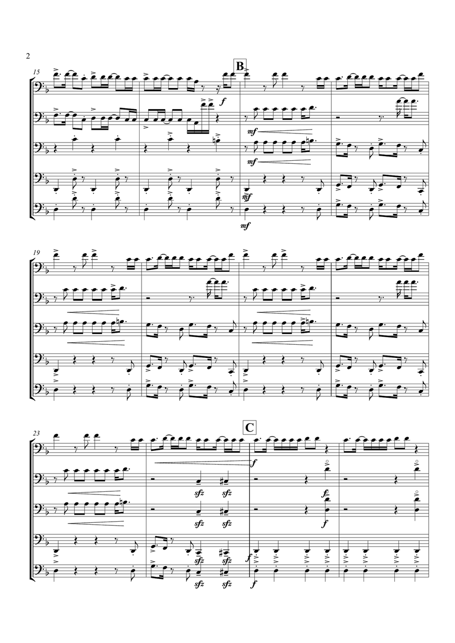 Uptown Funk Small Ensemble scores gallery preview page 3