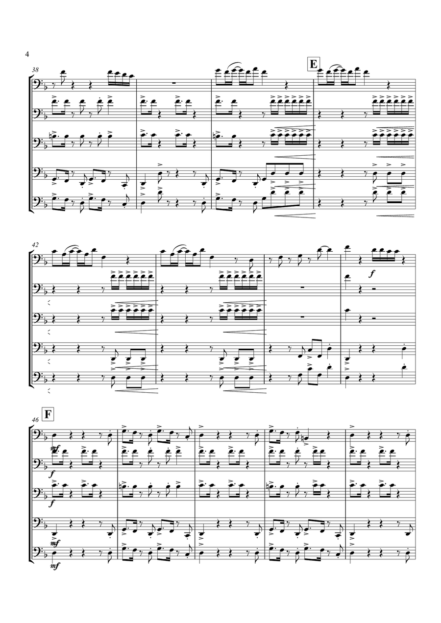 Uptown Funk Small Ensemble scores gallery preview page 5