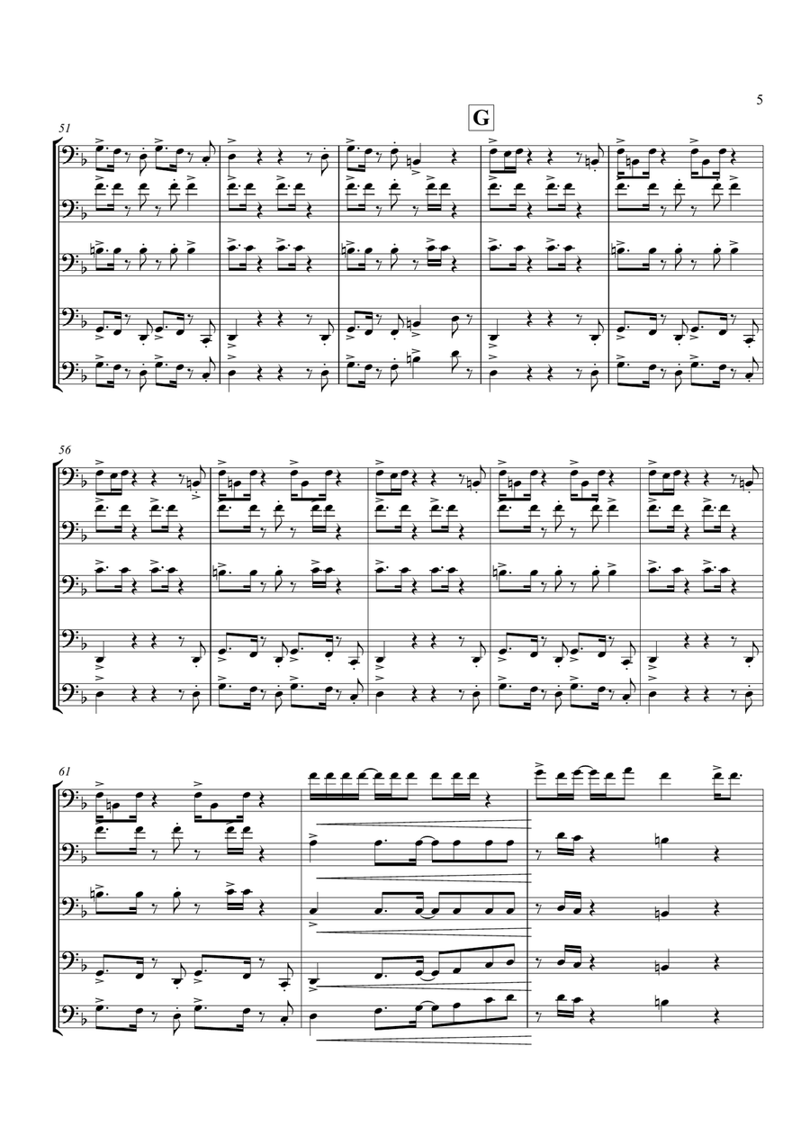 Uptown Funk Small Ensemble scores gallery preview page 6