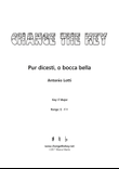 Pur dicesti, o bocca bella - E Major